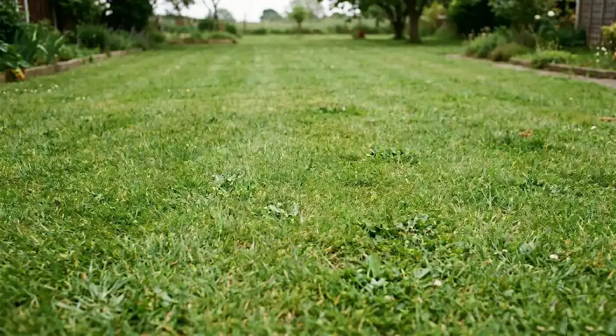 The same backyard after BarkScoop, completely clean